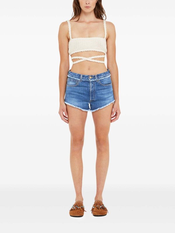 The Best Shops ALANUI: トラウザーショーツ - ショートパンツ - ダークウォッシュ