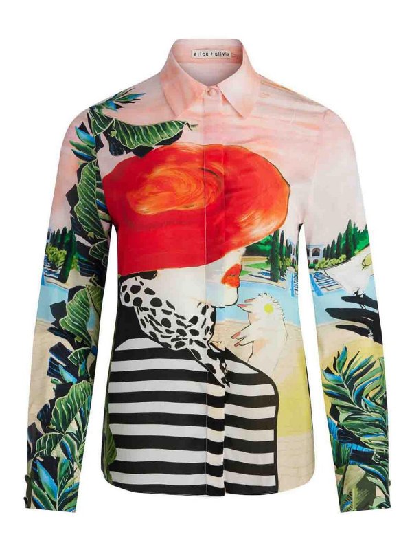 ALICE+OLIVIA: Tops & Tank tops - Willa Placket Top