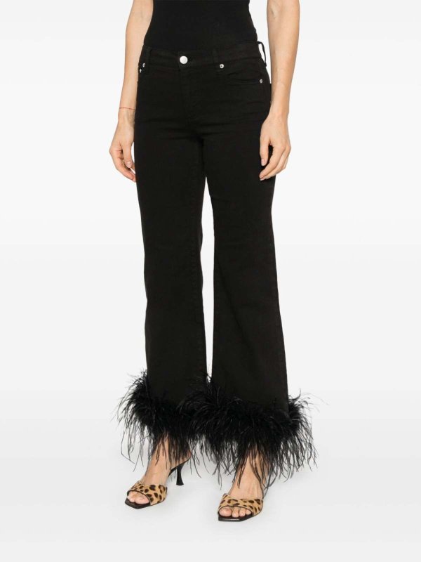 ALICE+OLIVIA: straight leg jeans online - Denim With Feathers