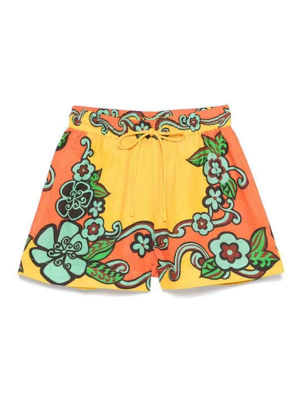 ALEMAIS: Trousers Shorts - Flame Shorts