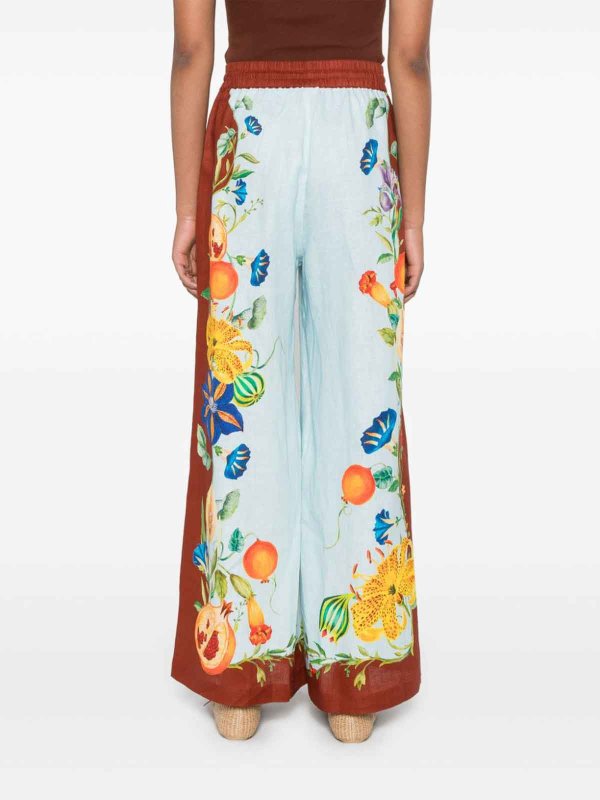 カジュアルパンツ - ライトブルー shop online: ALEMAIS