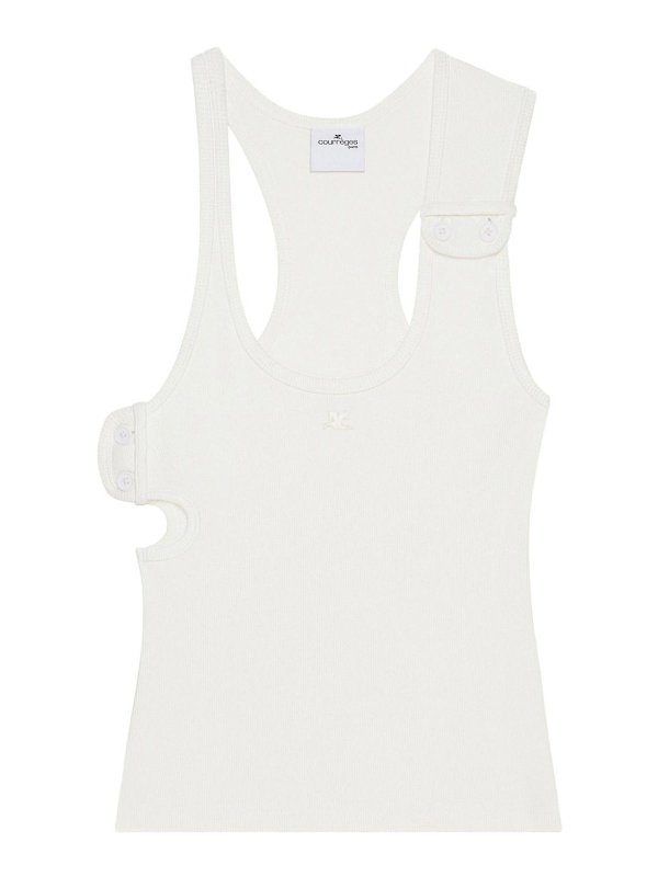 Courreges: Tops und Tank Tops - Top - Weiß