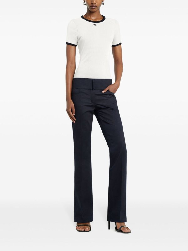 The Best Shops Courreges: t-shirts - Signature Contrast Tee