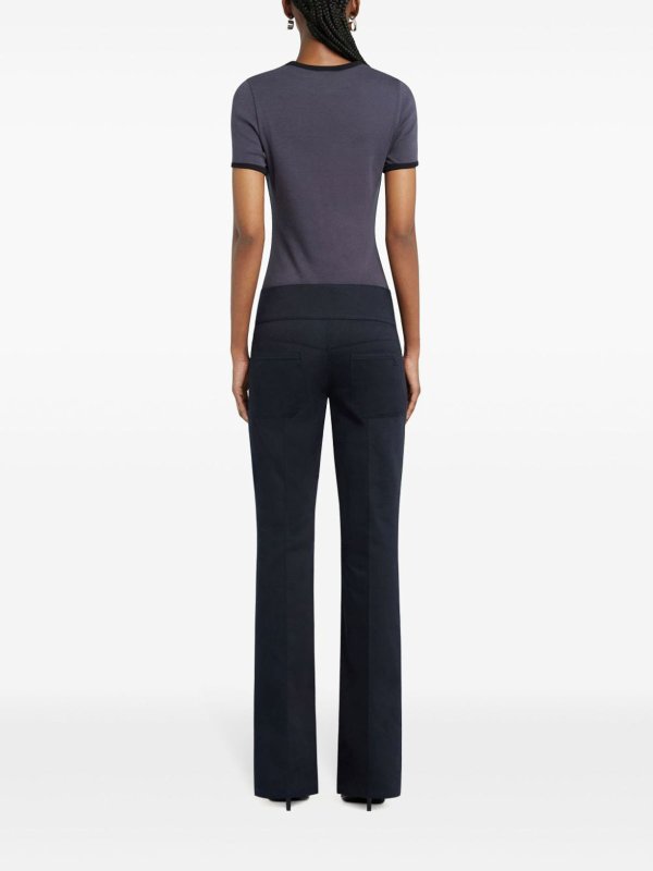 Courreges: t-shirts online - Signature Contrast Tee