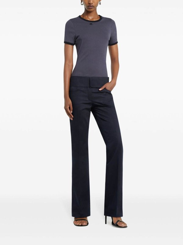 The Best Shops Courreges: t-shirts - Signature Contrast Tee