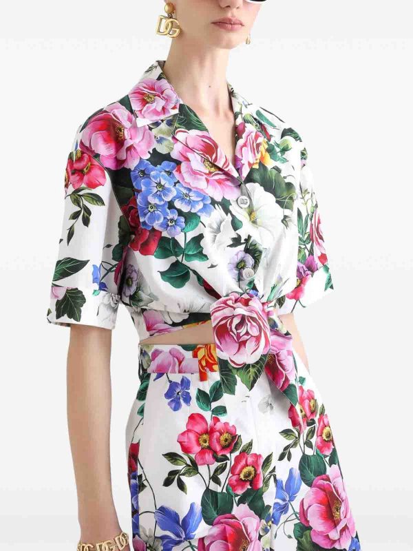 DOLCE & GABBANA: camicie online - Camicia con stampa floreale