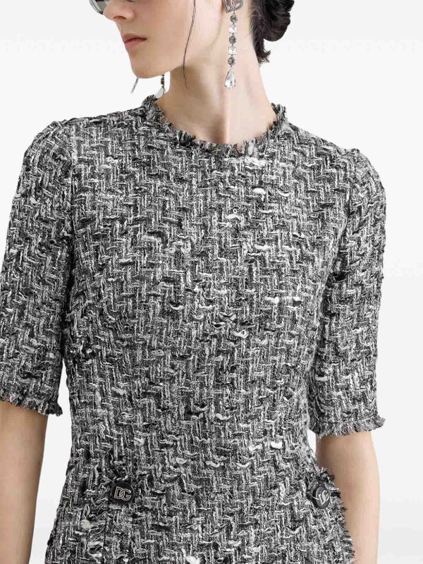 The Best Shops DOLCE & GABBANA: ニーレングスドレス - 膝丈ドレス - グレー