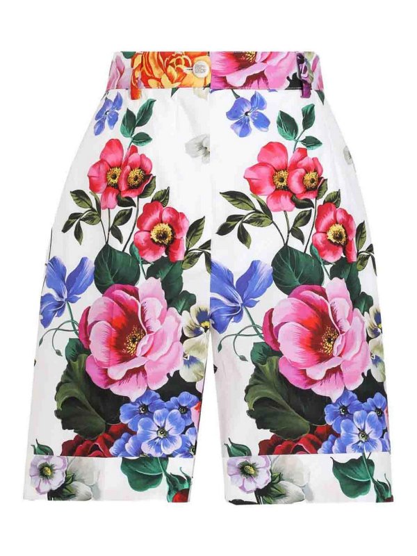 DOLCE & GABBANA: Hosen Shorts - Shorts - Weiß