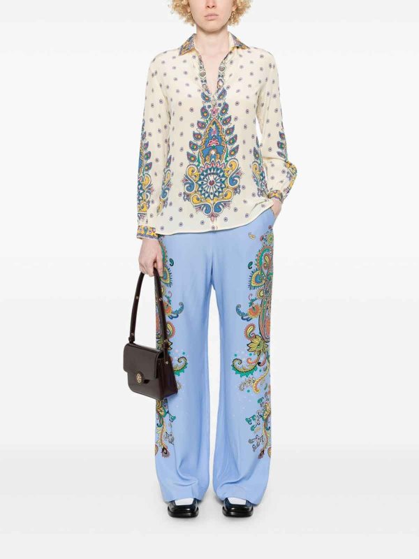 The Best Shops ETRO: casual trousers - Silk Trousers