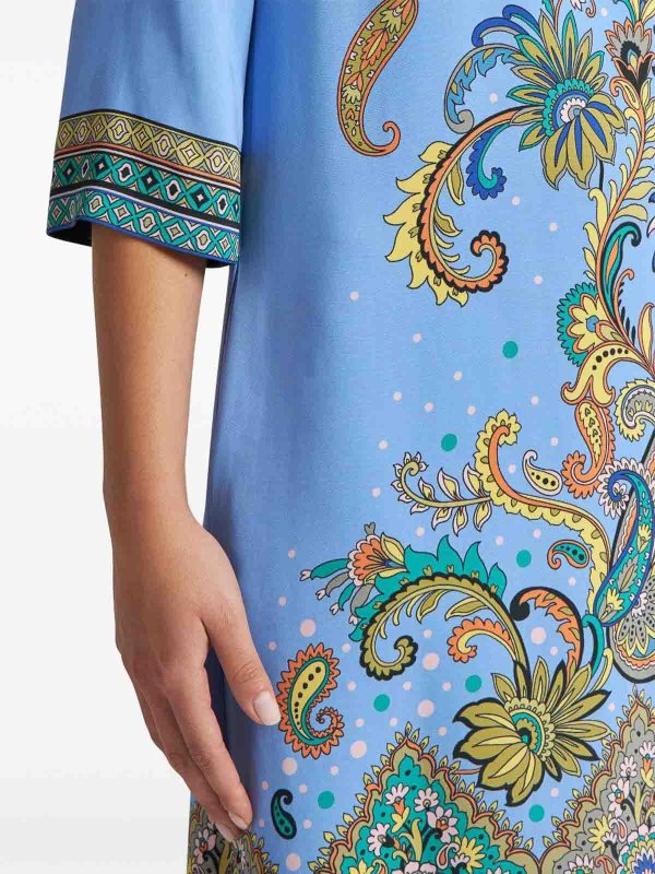 ETRO: Vestidos media pierna online - Vestido Midi - Azul Claro