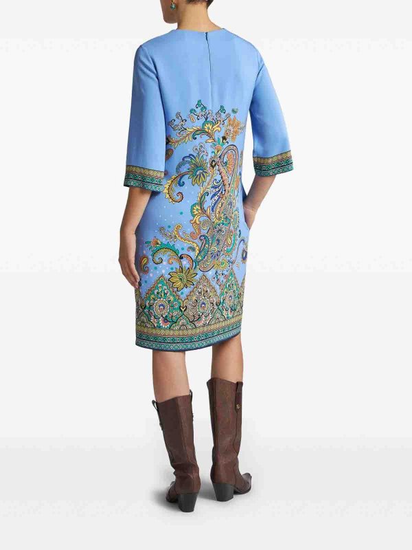 Vestido Midi - Azul Claro shop online: ETRO