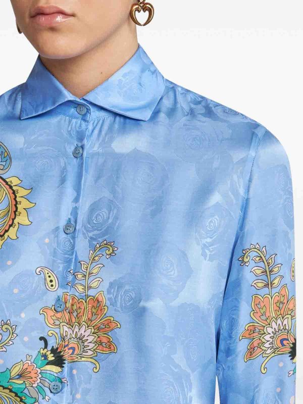 ETRO: shirts online - Paisley Print Shirt