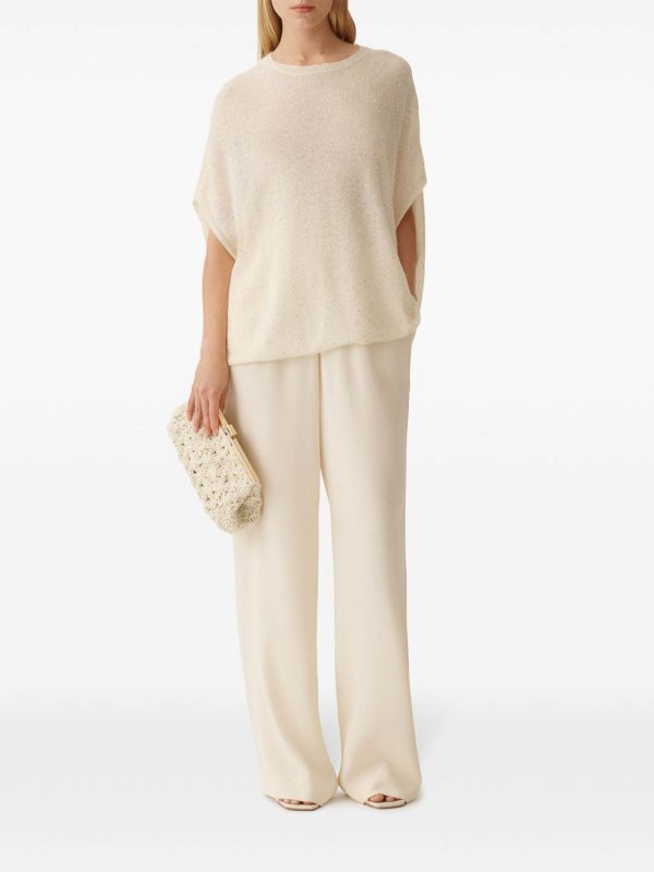 The Best Shops FABIANA FILIPPI: crew necks - Embroidered Sequin Sweater