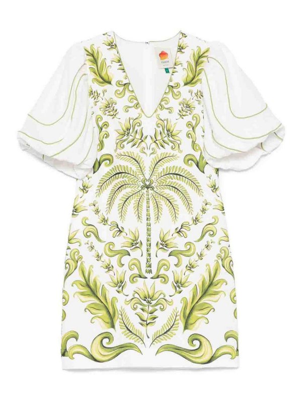 FARM RIO: Kurze Kleider - Kurzes Kleid - Weiß