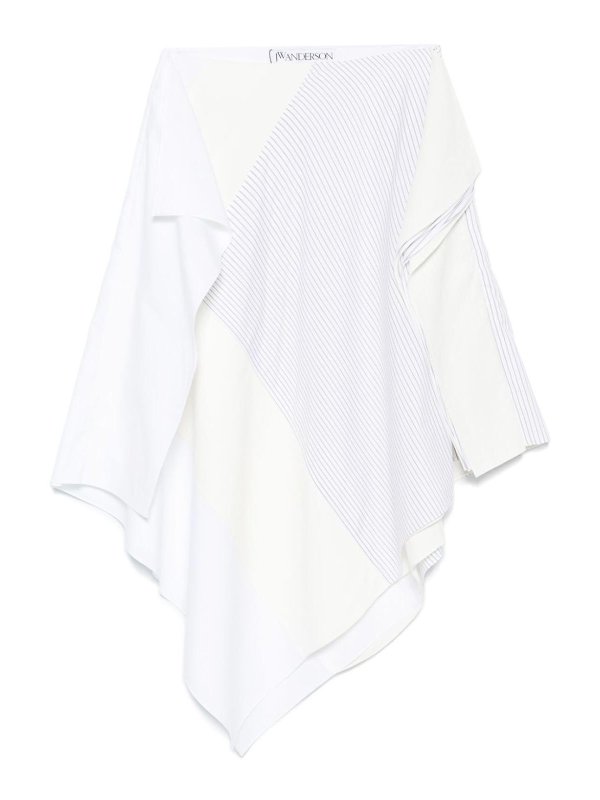 J.W. ANDERSON: Faldas media pierna y semilargas - Falda Semilarga - Blanco