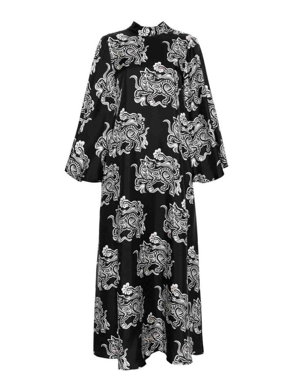 LA DOUBLEJ: Vestidos media pierna - Vestido Midi - Negro