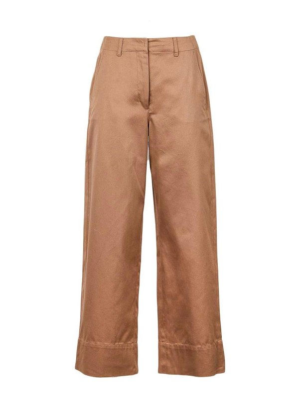 Max Mara: カジュアルトラウザー - カジュアルパンツ - ベージュ
