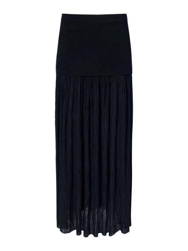 Proenza Schouler: gonne al ginocchio  e longuette - Gonna Paige In Crepe Di Chiffon Plissettata