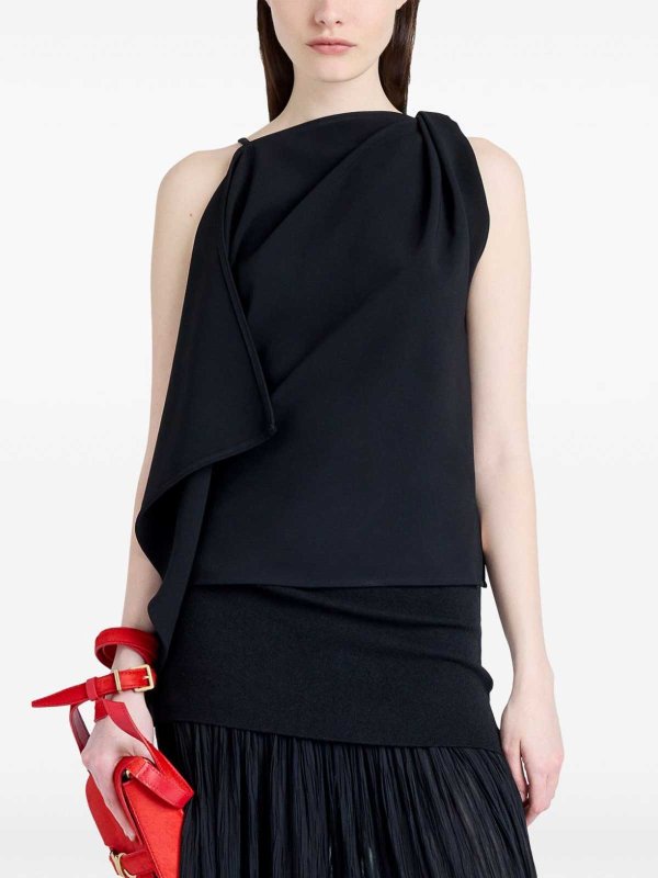 Proenza Schouler: gonne al ginocchio  e longuette online - Gonna Paige In Crepe Di Chiffon Plissettata