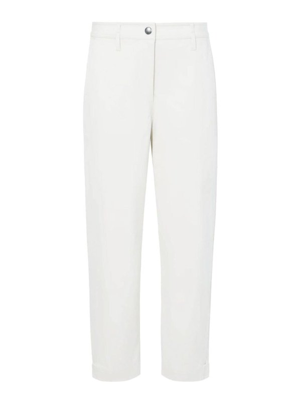 Proenza Schouler: pantaloni casual - Pantaloni Cait In Twill Di Cotone