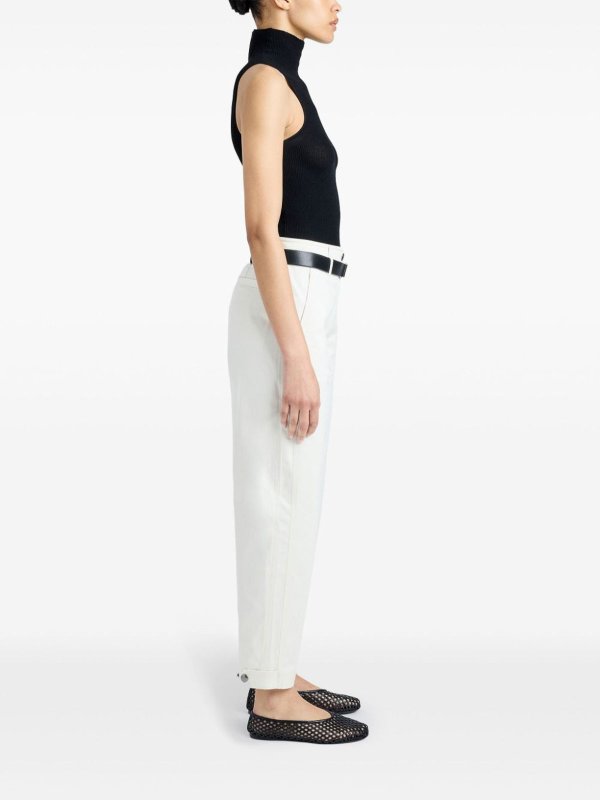 Proenza Schouler: pantaloni casual online - Pantaloni Cait In Twill Di Cotone