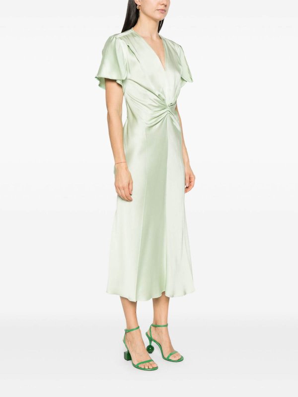 VICTORIA BECKHAM: Maxi robe online - Maxi Robe - Vert