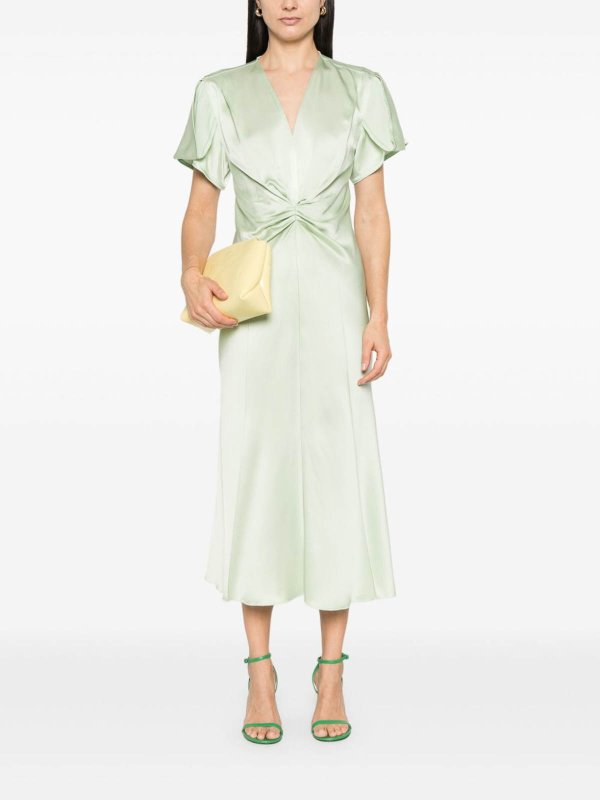 The Best Shops VICTORIA BECKHAM: Maxi robe - Maxi Robe - Vert