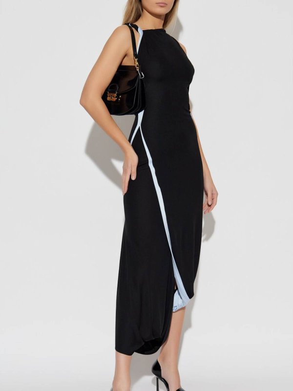 VICTORIA BECKHAM: Knielange Kleider online - Knielanges Kleid - Hellblau
