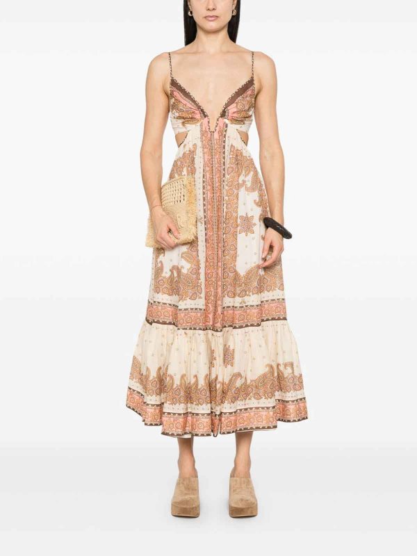 The Best Shops ZIMMERMANN: Maxi robe - Maxi Robe - Orange