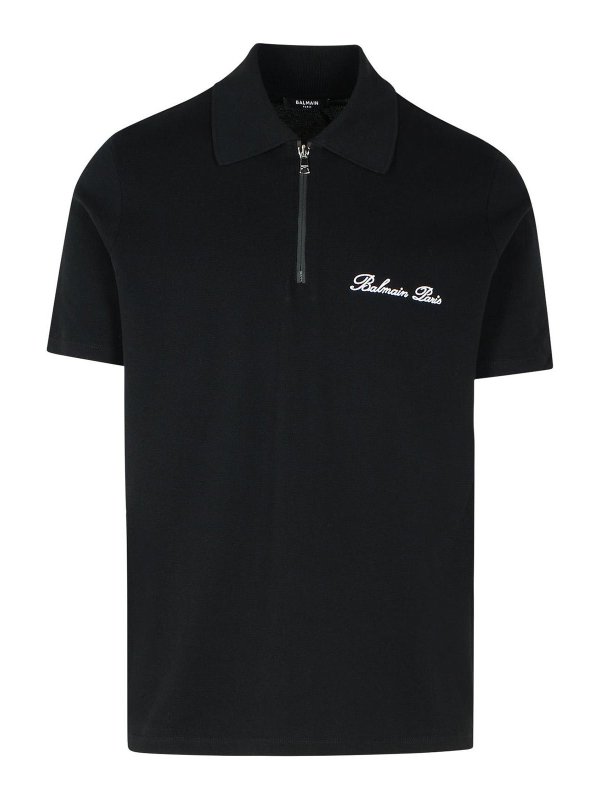 Balmain: Polos - Polo - Negro