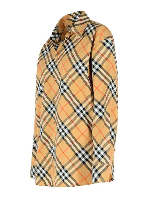 The Best Shops BURBERRY: shirts - Beige Cotton Shirt