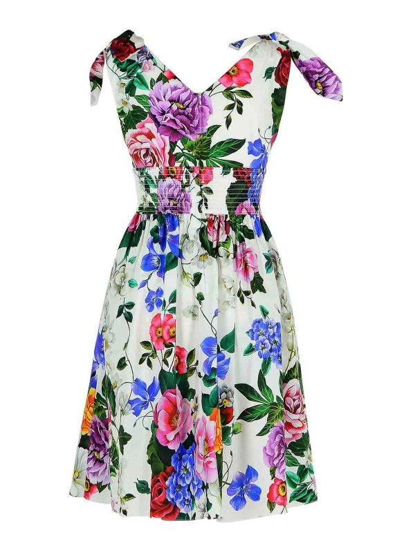 DOLCE & GABBANA: abiti al ginocchio online - Vestito  in cotone multicolore