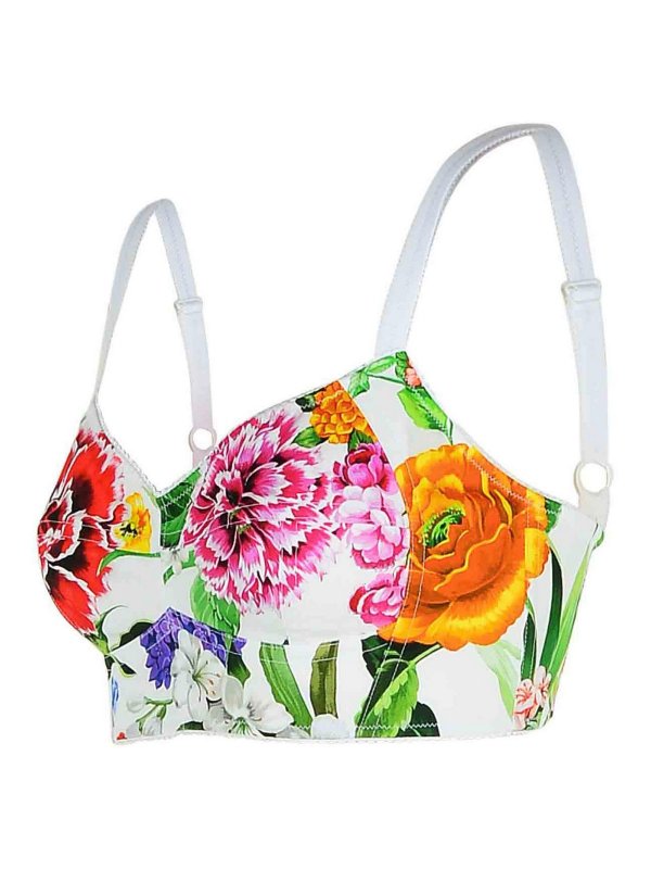 The Best Shops DOLCE & GABBANA: Tops & Tank tops - White Cotton Blend Top