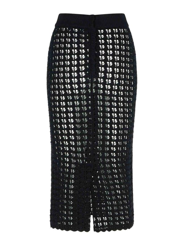 DOLCE & GABBANA: Knee length skirts & Midi online - Black Virgin Wool Skirt