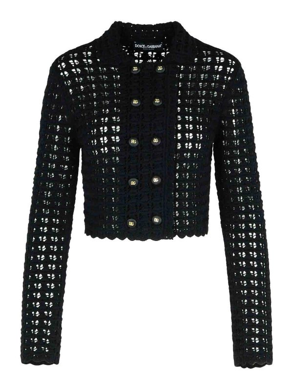 DOLCE & GABBANA: casual jackets - Black Virgin Wool Jacket