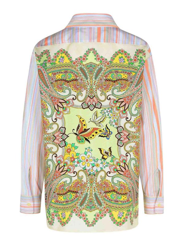 ETRO: shirts online - Orange Cotton Shirt