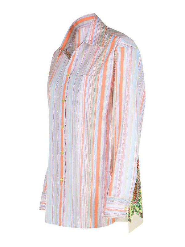 The Best Shops ETRO: shirts - Orange Cotton Shirt