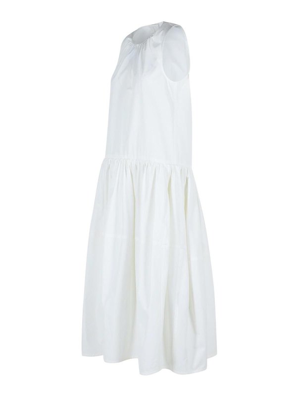 The Best Shops JIL SANDER: ニーレングスドレス - 膝丈ドレス - 白