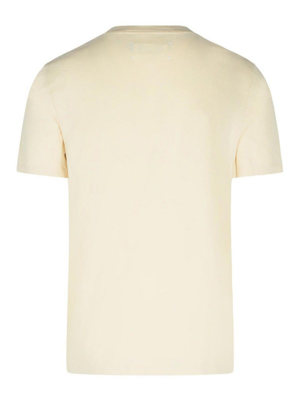 Maison Margiela: T-shirts online - T-Shirt - Weiß