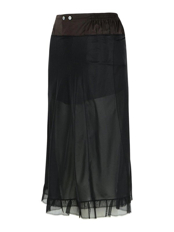 The Best Shops Maison Margiela: ニーレングススカート＆ミディ丈 - 膝丈/ミディスカート - 黒