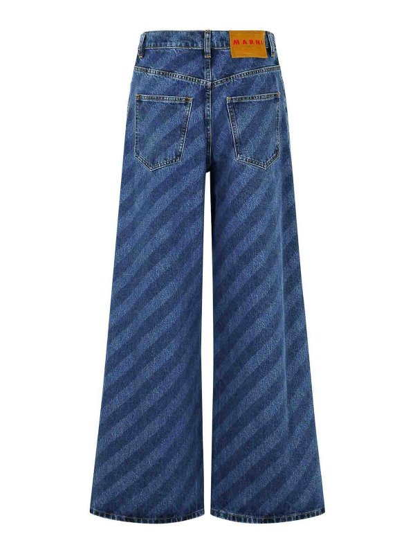 Marni: Jeans évasés online - Jean Bootcut - Bleu
