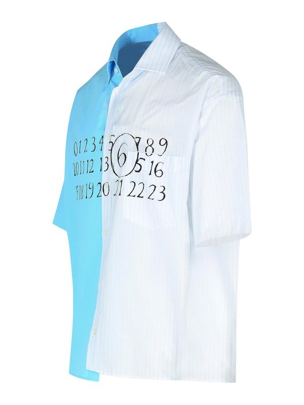 The Best Shops MM6 MAISON MARGIELA: Camisas - Camisa - Azul Claro