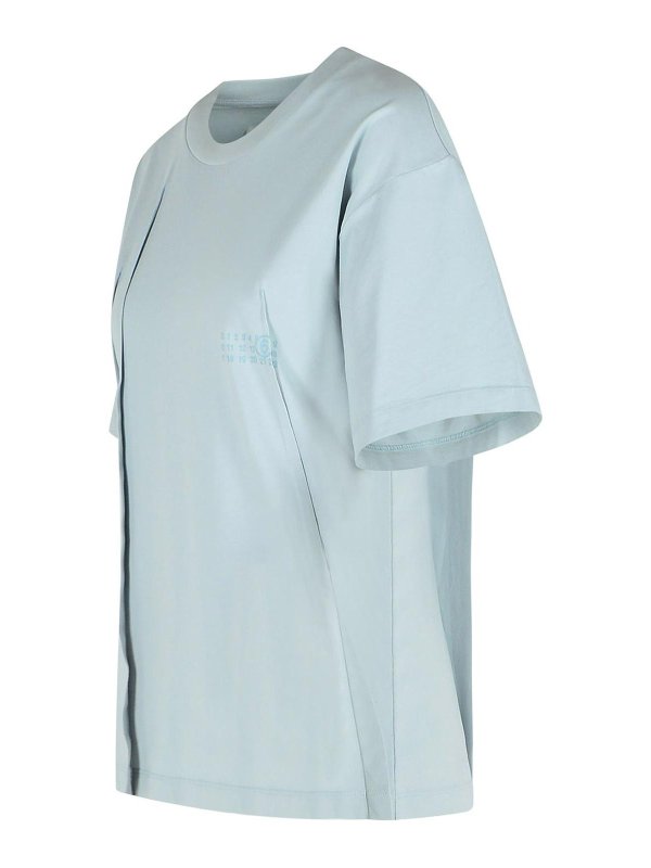 The Best Shops MM6 MAISON MARGIELA: Camisetas - Camiseta - Azul Claro