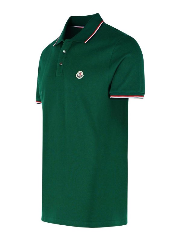 The Best Shops MONCLER: polo - Polo In Cotone Verde