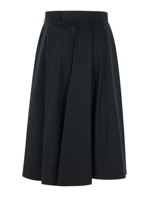 MOSCHINO: Knee length skirts & Midi online - Black Cotton Skirt