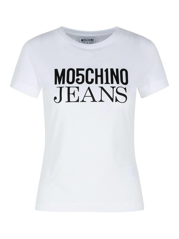 MOSCHINO JEANS: T-shirts - T-Shirt - Weiß