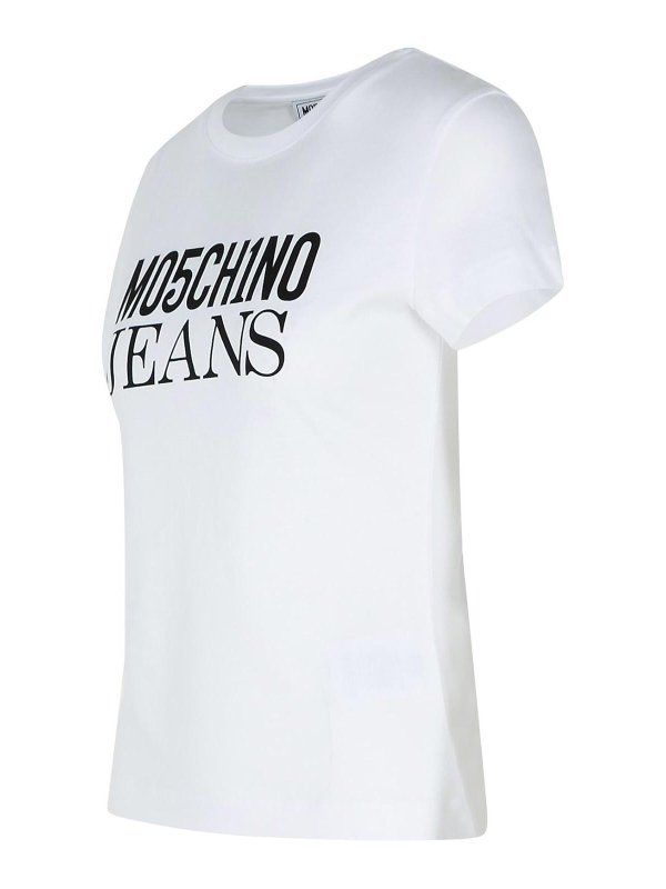The Best Shops MOSCHINO JEANS: T-shirts - T-Shirt - Weiß