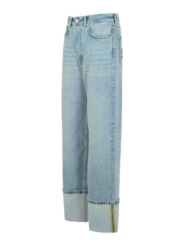 The Best Shops MOSCHINO JEANS: Bootcut - Bootcut Jeans - Blau