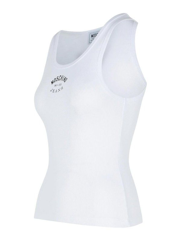 The Best Shops MOSCHINO JEANS: Tops und Tank Tops - Top - Weiß