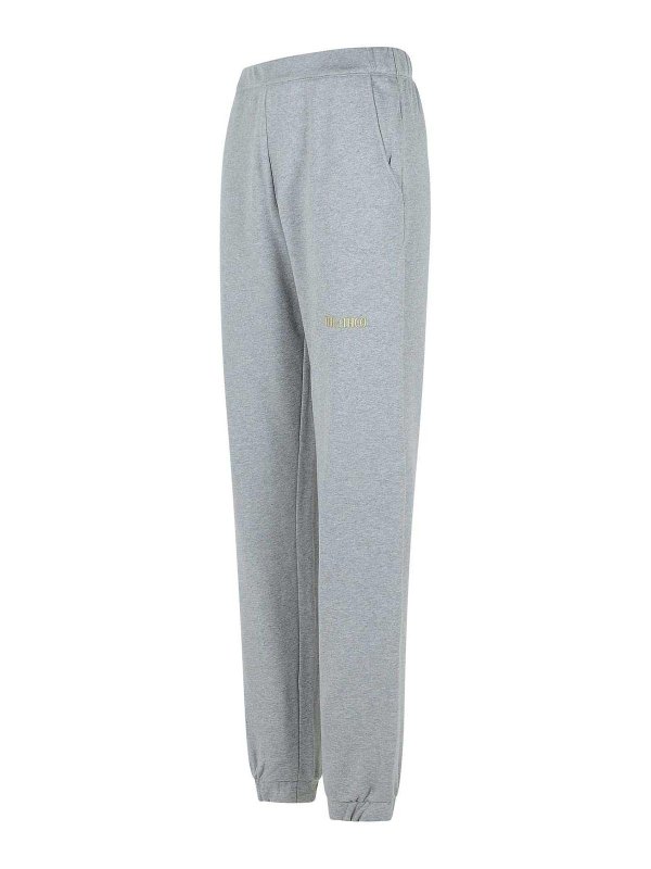The Best Shops The Attico: Trousers Shorts - Jogger Grey Cotton Pants